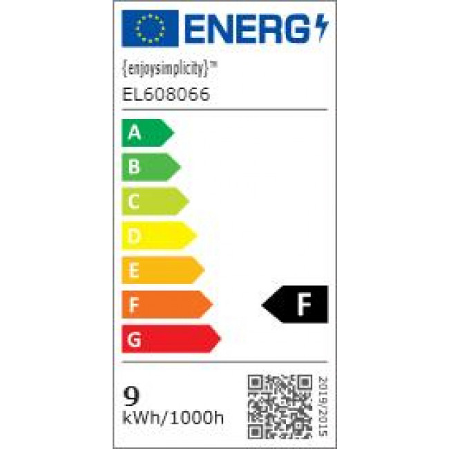 enjoySimplicity™ Λάμπα LED Τύπου Φθορίου για Ντουί G13 και Σχήμα T8 9W 60cm Ψυχρό Λευκό 6500K 750lm (EL608066)