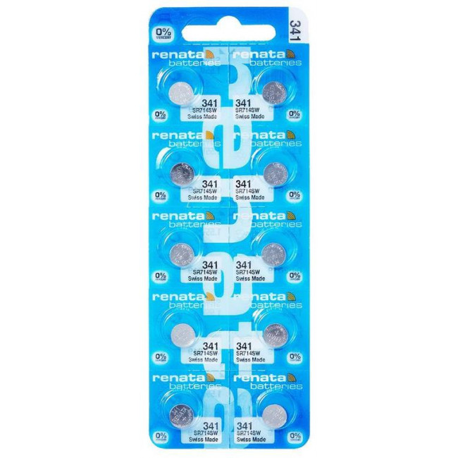 Renata Μπαταρίες Silver Oxide Ρολογίων 341 / SR714SW 1τμχ
