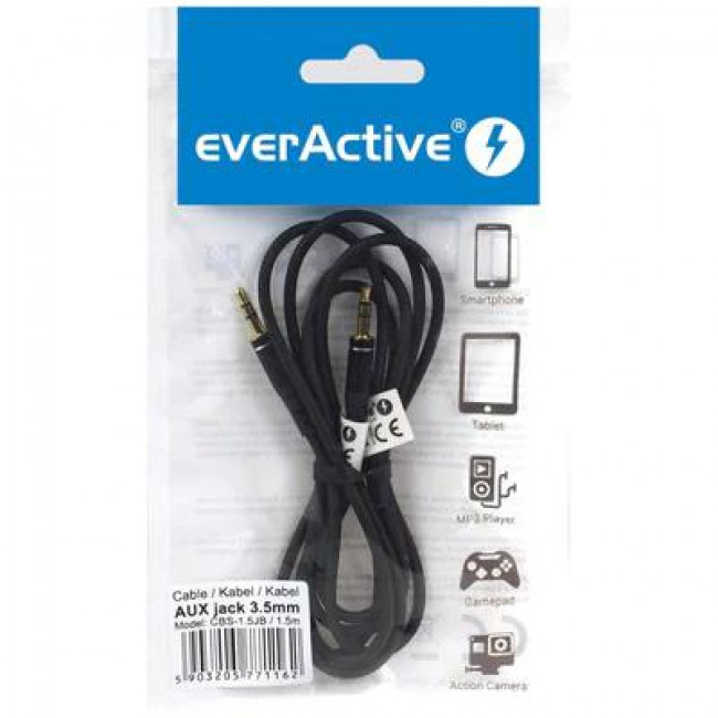 everActive 3.5mm Jack Cable 1.5m (CBS-1.5JB)