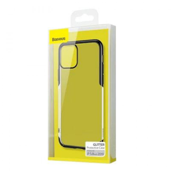 Baseus Glitter Θήκη Προστασίας για iPhone 11 Pro Μαύρο / Διάφανο (WIAPIPH58S-DW01)