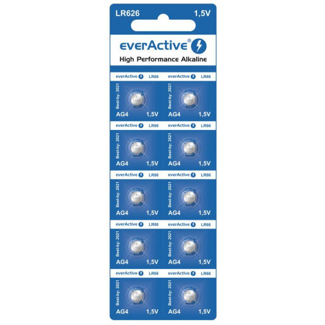 everActive High Permormance Αλκαλικές Μπαταρίες G4 / 377A / LR66 10τμχ (EVAG4)