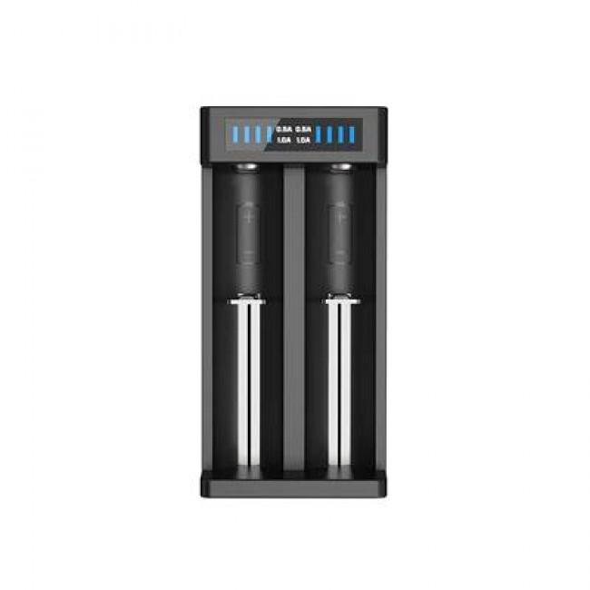 Xtar MC2 Plus Φορτιστής 2 Θέσεων για Μπαταρίες Li-on Μεγέθους από 10440 έως 21700 Μαύρο