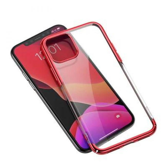 Baseus Glitter Θήκη Προστασίας για iPhone 11 Pro Max Κόκκινο / Διάφανο (WIAPIPH65S-DW09)