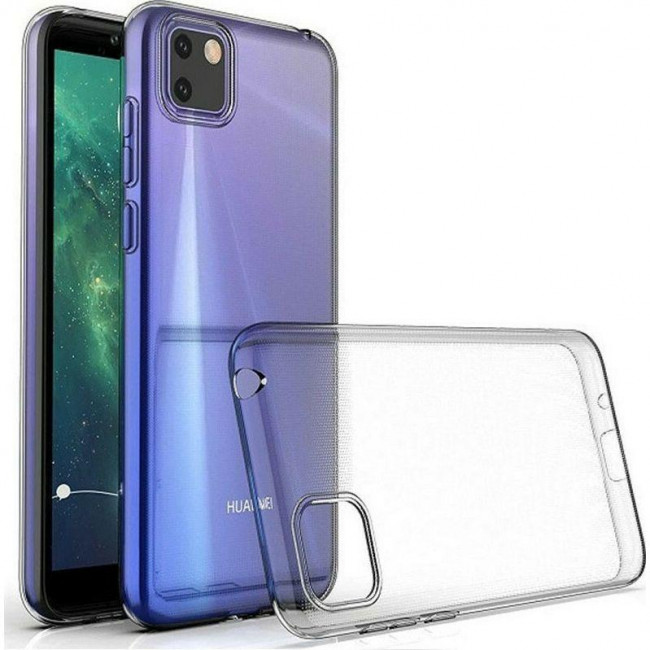 OEM Θήκη Σιλικόνης 1mm για Huawei Y5p Διάφανο