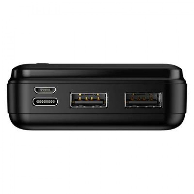 maXlife MXPB-01 Power Bank 2x USB 2.4A 20000mAh Μαύρο (OEM001528)