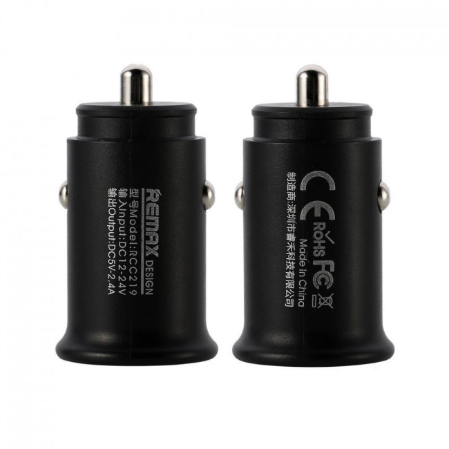 Remax RCC219 Roki Series Φορτιστής Αναπτήρα Αυτοκινήτου 2x USB 2.4A - Μαύρο