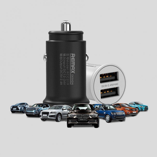 Remax RCC219 Roki Series Φορτιστής Αναπτήρα Αυτοκινήτου 2x USB 2.4A - Μαύρο