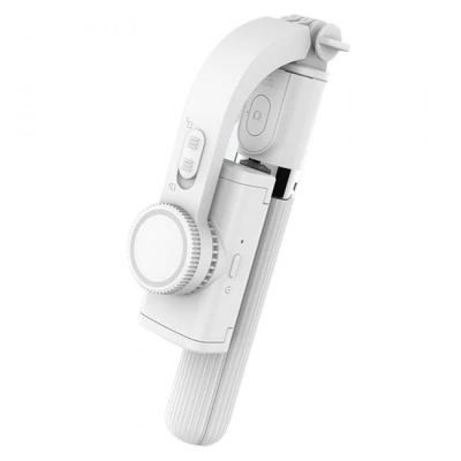 OEM L08 Bluetooth Gimbal με Σταθεροποιητή και Τρίποδο Λευκό