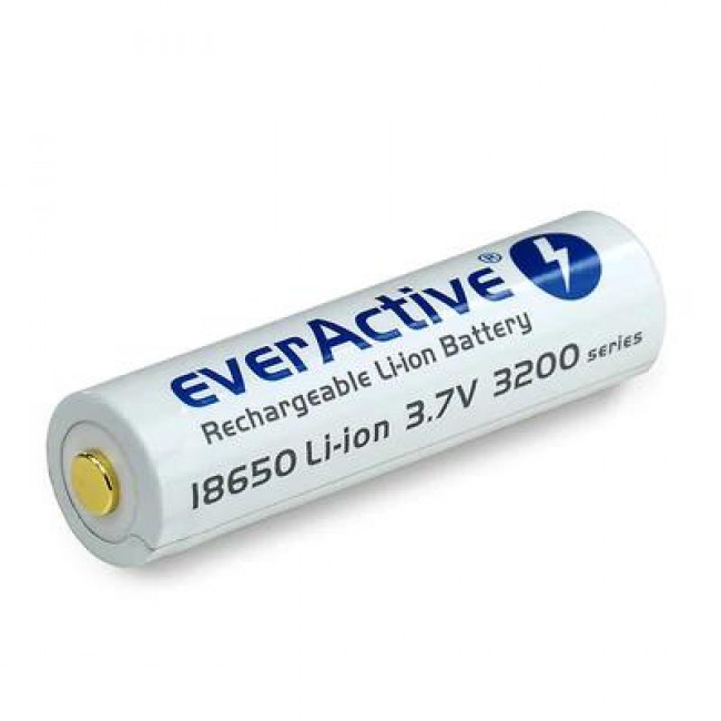 everActive Επαναφορτιζόμενη Μπαταρία Λιθίου 18650 3200mAh 3.7V με Θύρα micro USB & Θήκη Μεταφοράς (FWEV1865032MBOX)