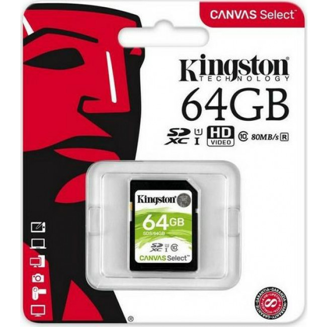 Kingston Canvas Select Plus 128GB SDXC (SDS2/128GB)