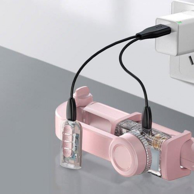 Baseus Lovely Selfie Stick Τρίποδο με Σταθεροποιητή και Bluetooth Τηλεχειριστήριο Ροζ (SULH-04)