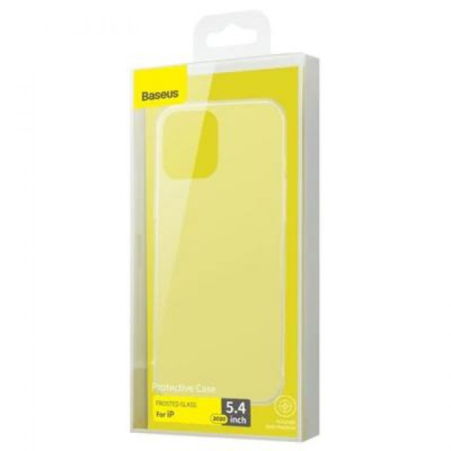 Baseus Frosted Glass Θήκη Προστασίας για iPhone 12 mini Λευκό (WIAPIPH54N-WS02)