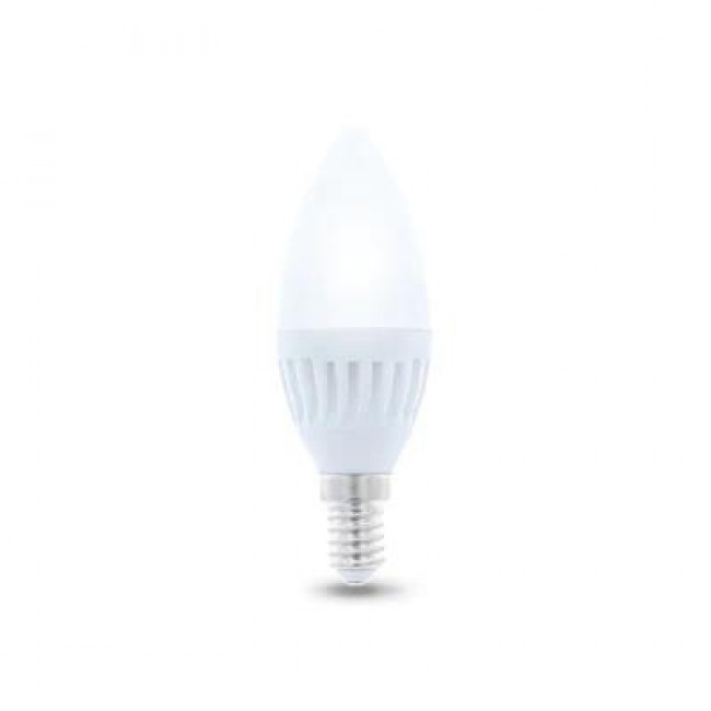 Forever Light Κεραμική Λάμπα LED για Ντουί E14 και Σχήμα C37 10W Ψυχρό Λευκό 6000K 900lm (RTV003446)