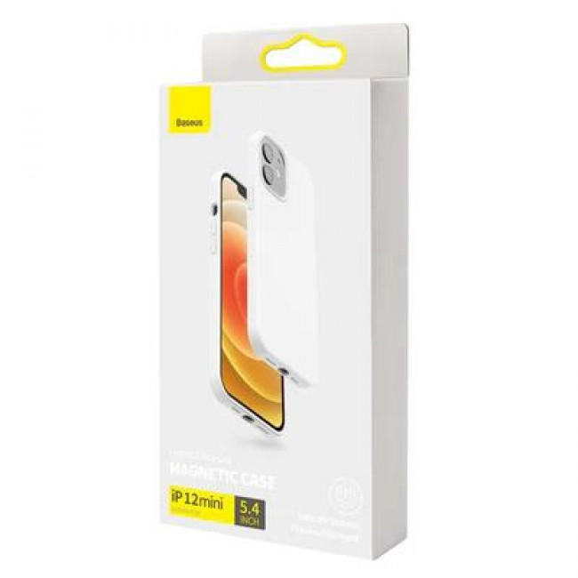 Baseus Liquid Μαγνητική Θήκη Σιλικόνης MagSafe για iPhone 12 mini Λευκό (WIAPIPH54N-YC03)