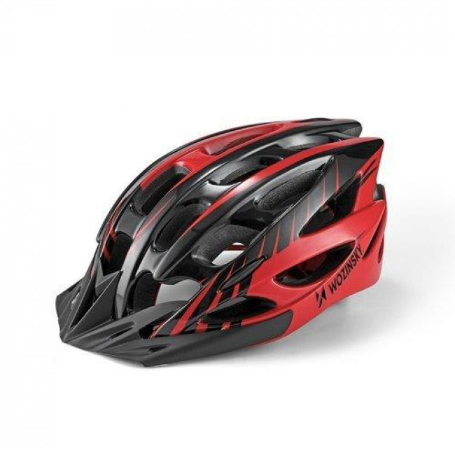 Wozinsky Κράνος Ποδηλάτου - Μαύρο / Κόκκινο 57-62 cm (WBH-MTB01)