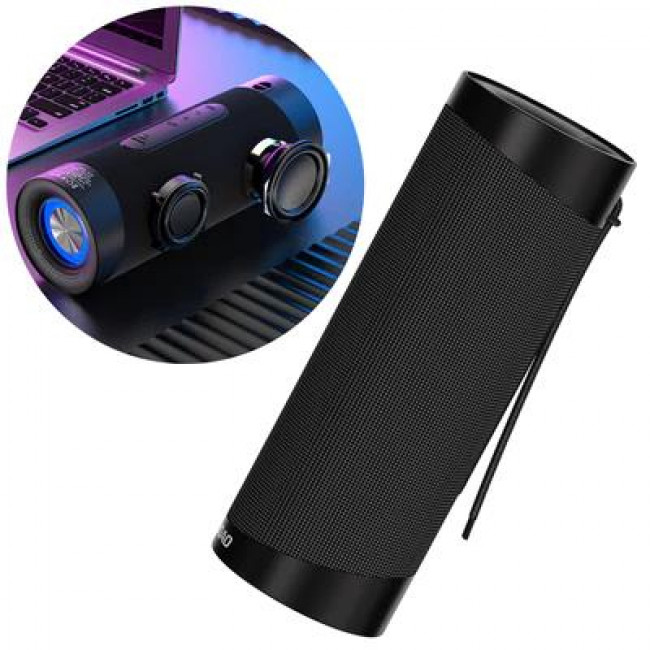 Dudao Y10Pro Wireless Bluetooth Speaker 5.0 RGB Light Blue