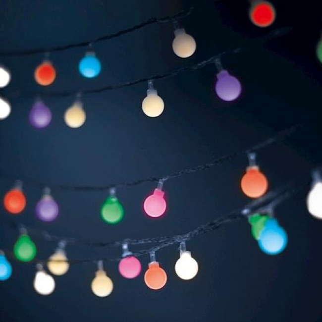 Forever Light LED Διακοσμητικό Φωτιστικό 10m IP20 με 100 LED Frosted Πολύχρωμα Λαμπάκια 230V (RTV100185)