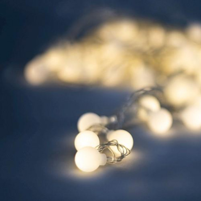 Forever Light LED Διακοσμητικό Φωτιστικό 10m IP20 με 100 LED Frosted Λαμπάκια σε Θερμό Λευκό 230V (RTV100184)