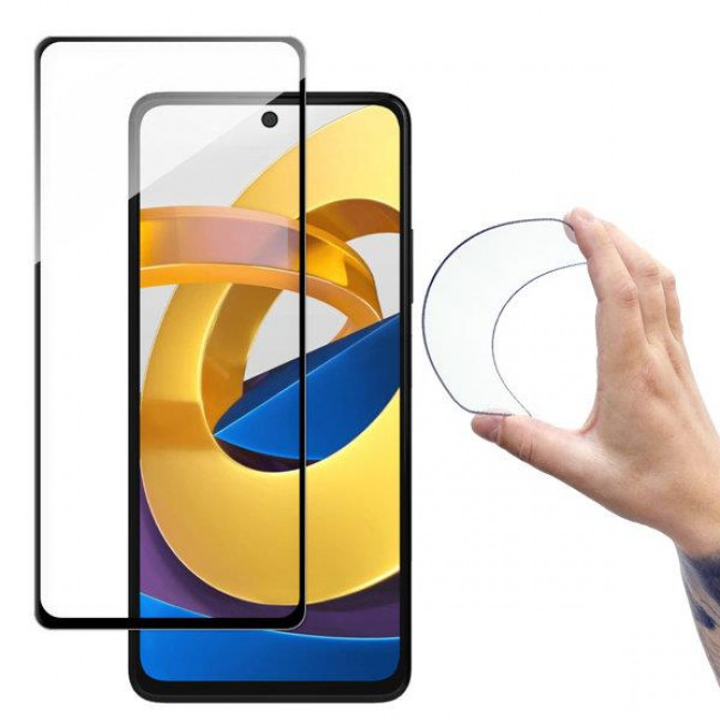 Wozinsky Εύκαμπτο Full Face Γυαλί Προστασίας Οθόνης για (Xiaomi Poco M4 Pro 5G)