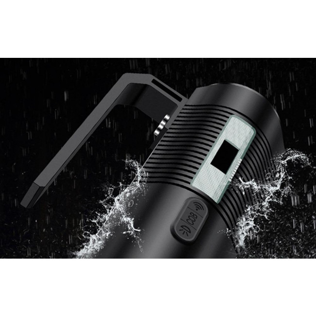 Superfire Flashlight, Rechargeable, Waterproof IP34, 800lm Black (GF03)