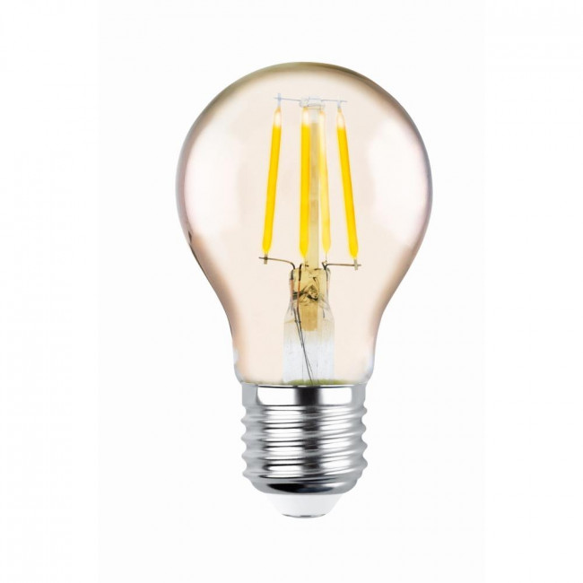 Forever Light Λάμπα LED Filament για Ντουί E27 και Σχήμα A60 4W Θερμό Λευκό 2200K 400lm με Χρυσό Κάλυμμα (RTV0100006)