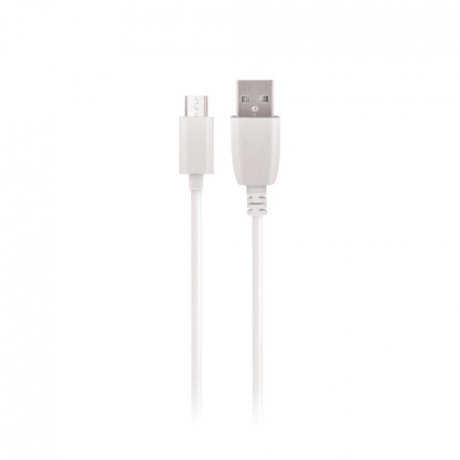 maXlife Καλώδιο USB - micro USB 2A 2m Λευκό (OEM0101019)