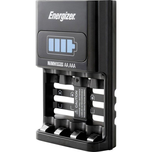 Energizer ACCU Recharge 1Hour Φορτιστής 4 Θέσεων για Μπαταρίες Ni-MH Μεγέθους AA / AAA Σετ με 4x AA 2300mAh (300697700)