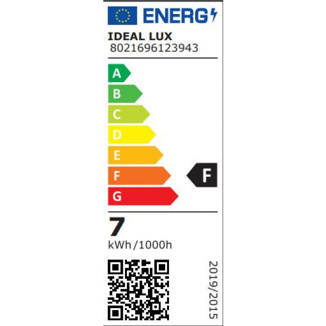 Ideal Lux Λάμπα LED για Ντουί GU10 και Σχήμα PAR16 7W Θερμό Λευκό 3000K 640lm