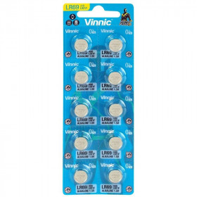 Vinnic Αλκαλικές Μπαταρίες Ρολογίων G6 / LR69 1.5V 10τμχ (L921F-C10)