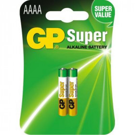GP Super Αλκαλικές Μπαταρίες LR61 / AAAA 2BL (25A-U2)
