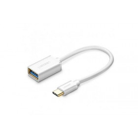Ugreen US154 USB 3.0 Μετατροπέας USB-A Θυληκό - USB-C Αρσενικό 15cm Λευκό (30702)