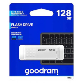 GoodRam UΜΕ2 128GB USB 2.0 Λευκό (UME2-1280W0R11)