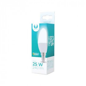 Forever Light Λάμπα LED για Ντουί E14 και Σχήμα C37 3W Θερμό Λευκό 3000K 240lm (RTV003433)