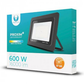 Forever Light PROXIM II Στεγανός Προβολέας LED 200W Ψυχρό Λευκό 6000K 16000lm 120° IP66 - Μαύρο (RTV003625)