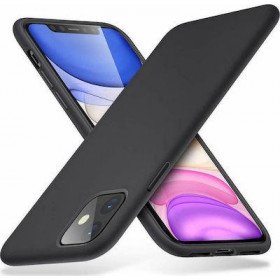 OEM Matt Θήκη Σιλικόνης για iPhone 12 mini Μαύρο