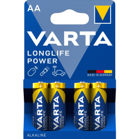 Varta Longlife Power Αλκαλικές Μπαταρίες LR6 / AA 4τμχ (04906 121 414)