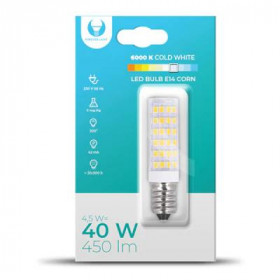 Forever Light Λάμπα LED για Ντουί E14 και Σχήμα Corn 4.5W Ψυχρό Λευκό 6000K 450lm (RTV003657)