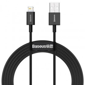Baseus Superior Series Καλώδιο Δεδομένων Γρήγορης Φόρτισης USB - Lightning 2.4A 2m Μαύρο (CALYS-C01)