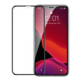 Baseus Full Face Tempered Glass 0.23mm με Οδηγό Τοποθέτησης για iPhone XR / 11 2τμχ (SGAPIPH61-APE01)