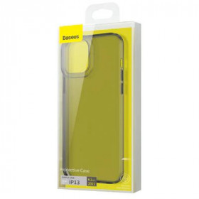 Baseus Simple Θήκη Προστασίας για iPhone 13 Διάφανo Μαύρο (ARAJ000301)