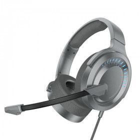 Baseus Gamo Immersive Virtual 3D Game Ακουστικά USB με Μικρόφωνο Γκρι (NGD05-01)