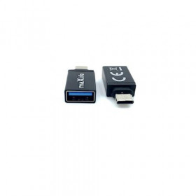 maXlife USB 3.0 Μετατροπέας USB-A Θυληκό - USB-C Αρσενικό 2A Μαύρο