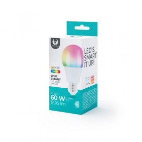 Forever Light Smart Λάμπα LED Wi-Fi για Ντουί E27 και Σχήμα A60 10W RGBW 806lm Dimmable Tuya (RTV500001)