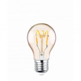 Forever Light Λάμπα LED Filament για Ντουί E27 και Σχήμα A60 4W Θερμό Λευκό 2000K 250lm Spiral με Χρυσό Κάλυμμα (RTV0100007)
