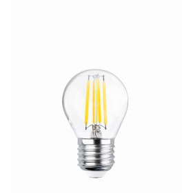 Forever Light Λάμπα LED Filament για Ντουί E27 και Σχήμα G45 4W Θερμό Λευκό 2700K 470lm με Διάφανο Κάλυμμα (RTV0100003)