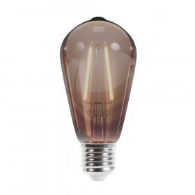 Forever Light Λάμπα LED Filament για Ντουί E27 και Σχήμα ST64 4W Θερμό Λευκό 2000K 400lm με Καπνισμένο Κάλυμμα (RTV0100018)