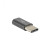 Akyga USB 2.0 Μετατροπέας USB-C Αρσενικό - micro USB-B Θυληκό Μαύρο (AK-AD-46)