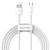 Baseus Simple Wisdom Καλώδιο Δεδομένων Kit USB - micro USB 2.1A 1.5m 2τμχ Λευκό (TZCAMZJ-02)