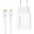 Wozinsky Γρήγορος Φορτιστής PD, 1x USB-C 20W +Καλώδιο USB-C to Lightning 1m Λευκό (WWC-03-L)