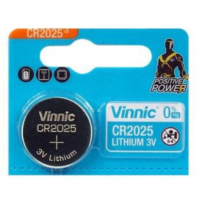Vinnic Μπαταρία Λιθίου Ρολογίων CR2025 3V 1τμχ (CR2025-C1)